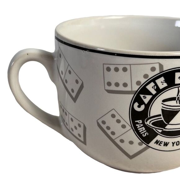 Cafe Domino Coffee Cup Mug New York Paris London Large Soup Drink Souvenir - Picture 5 of 10